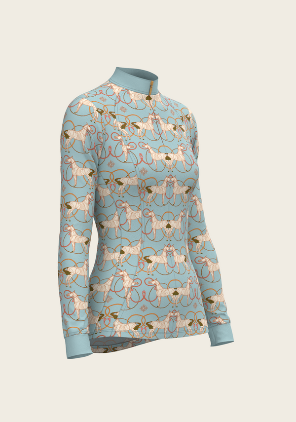 Espoir Red Horse Quarter Zip Sun Shirt main image 1
