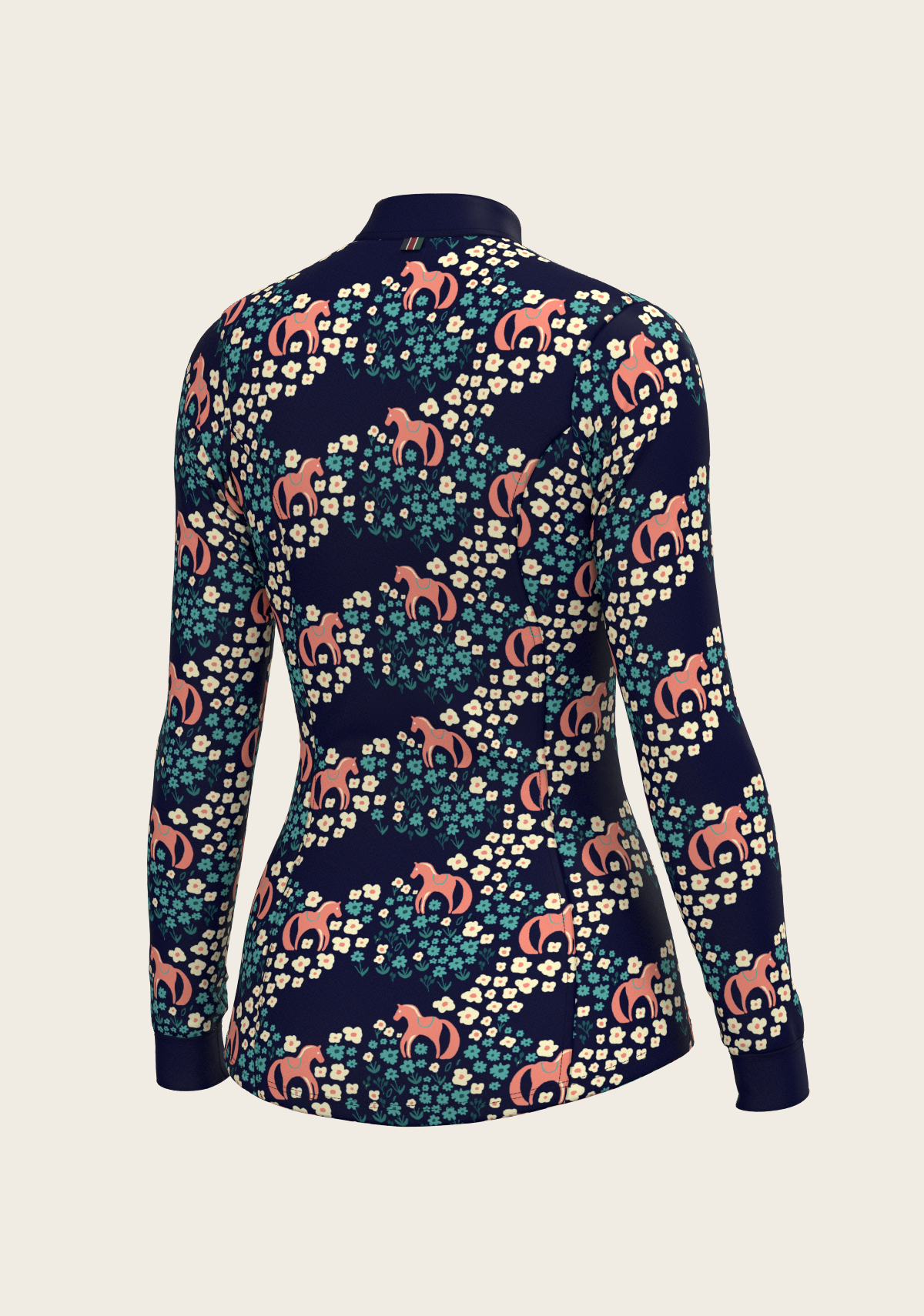 NEW Espoir Cavallo in Teal In Navy Quarter Zip