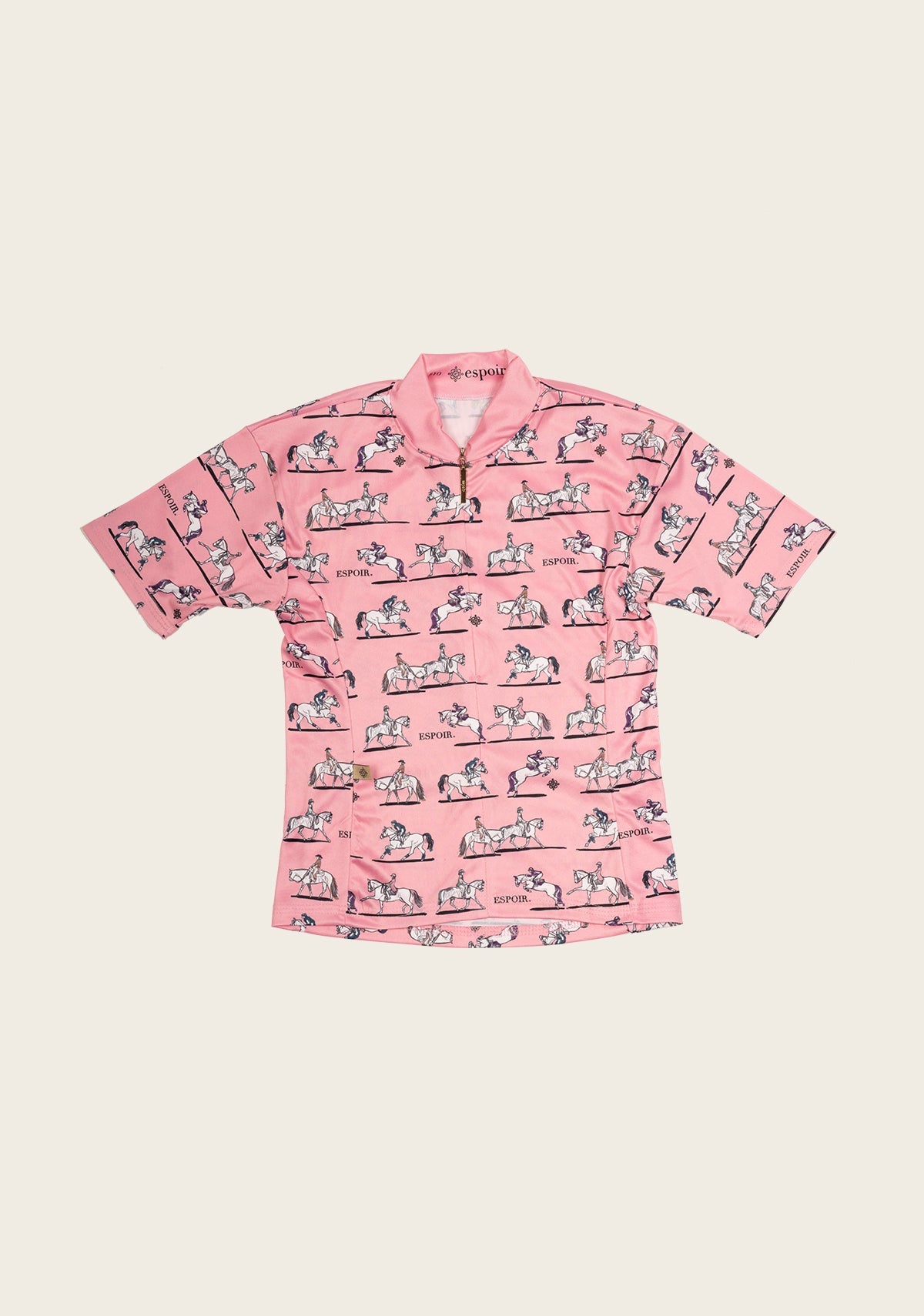 United Equestrian on Pink Children&#39;s Short Sleeve Shirt