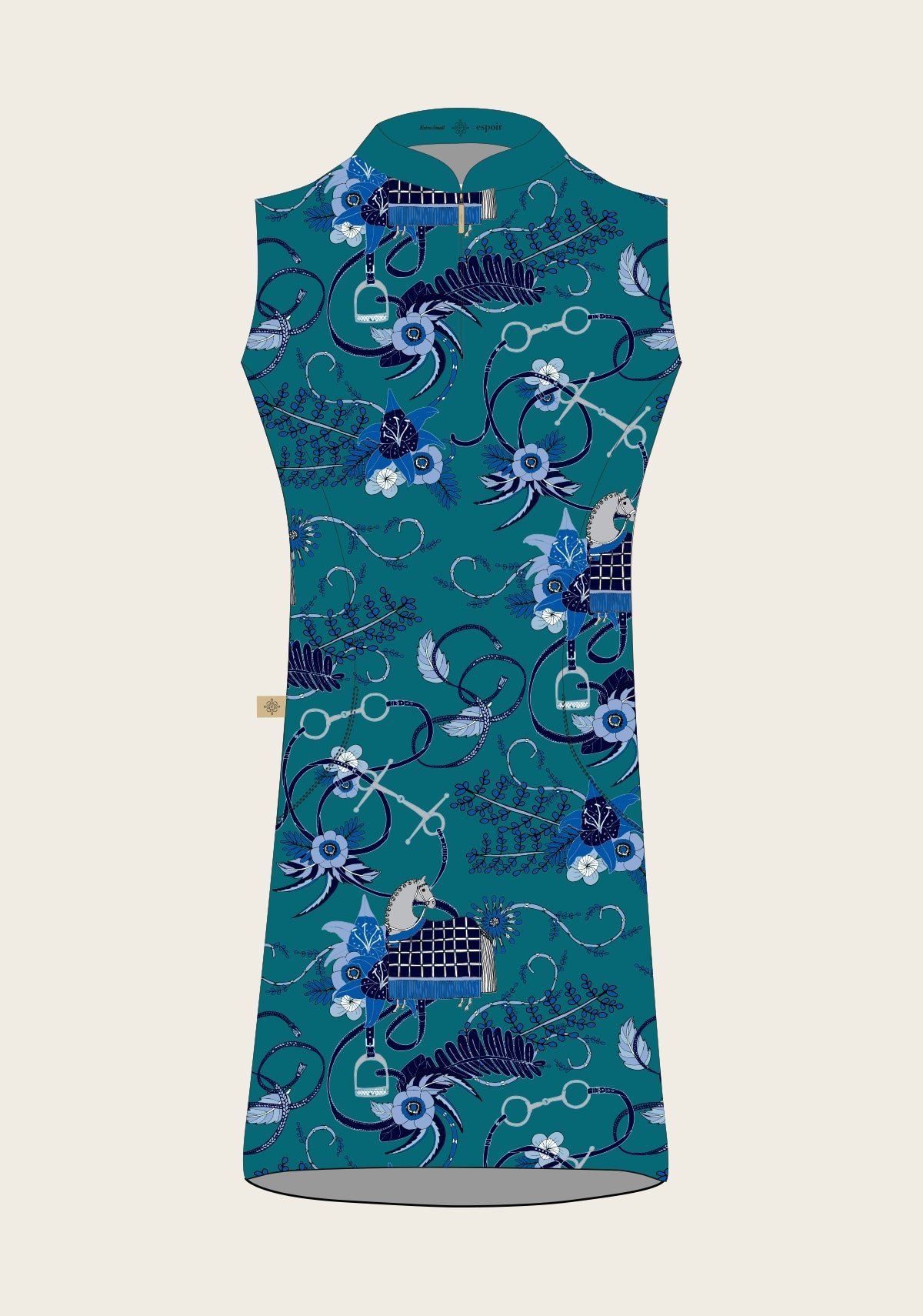 Botanical Blue on Harbor Blue Golf Dress Botanical Blue on Harbor Blue Golf Dress