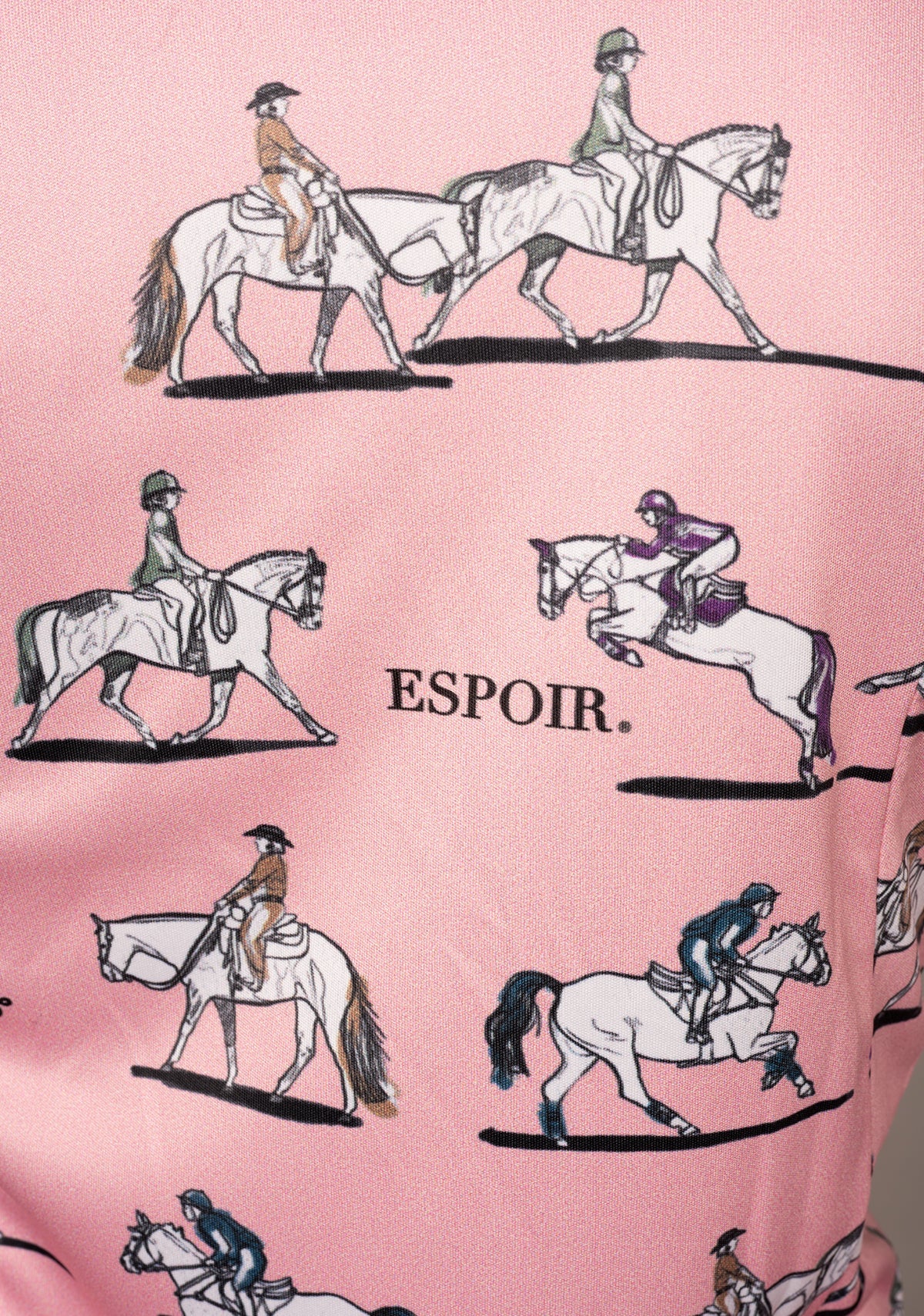 United Equestrian on Pink Quarter Zip Sun Shirt