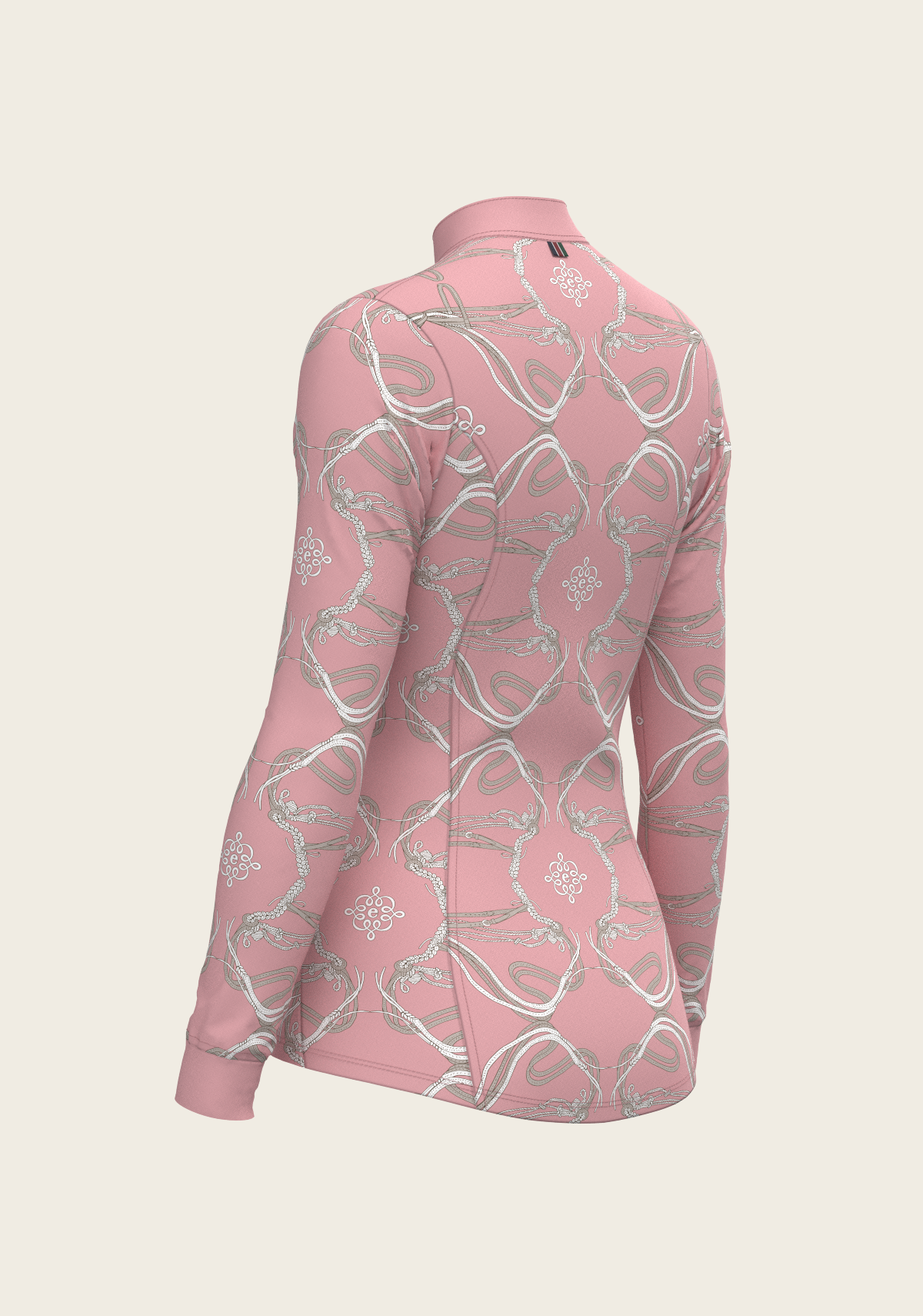 Espoir Roped Bridles on Rose Quarter Zip Sun Shirt