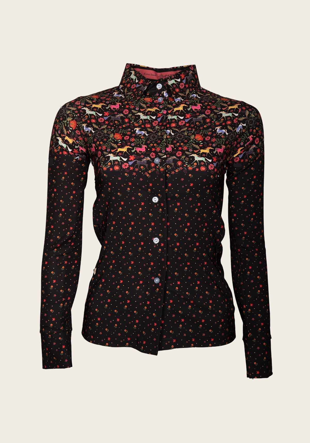 Western Collection Ladies&#39; Casual Everyday Button Shirt- Black Joie