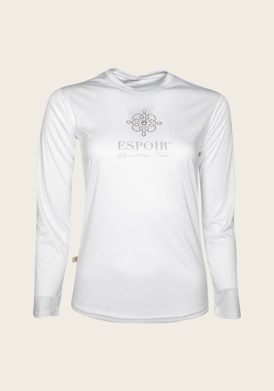 Sport Collection Long Sleeve Tee Espoir Logo White
